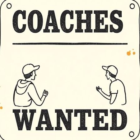 Two people pointing at each other