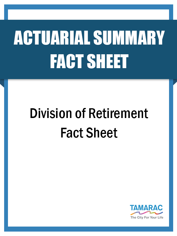NRE Division of retirement Fact Sheet
