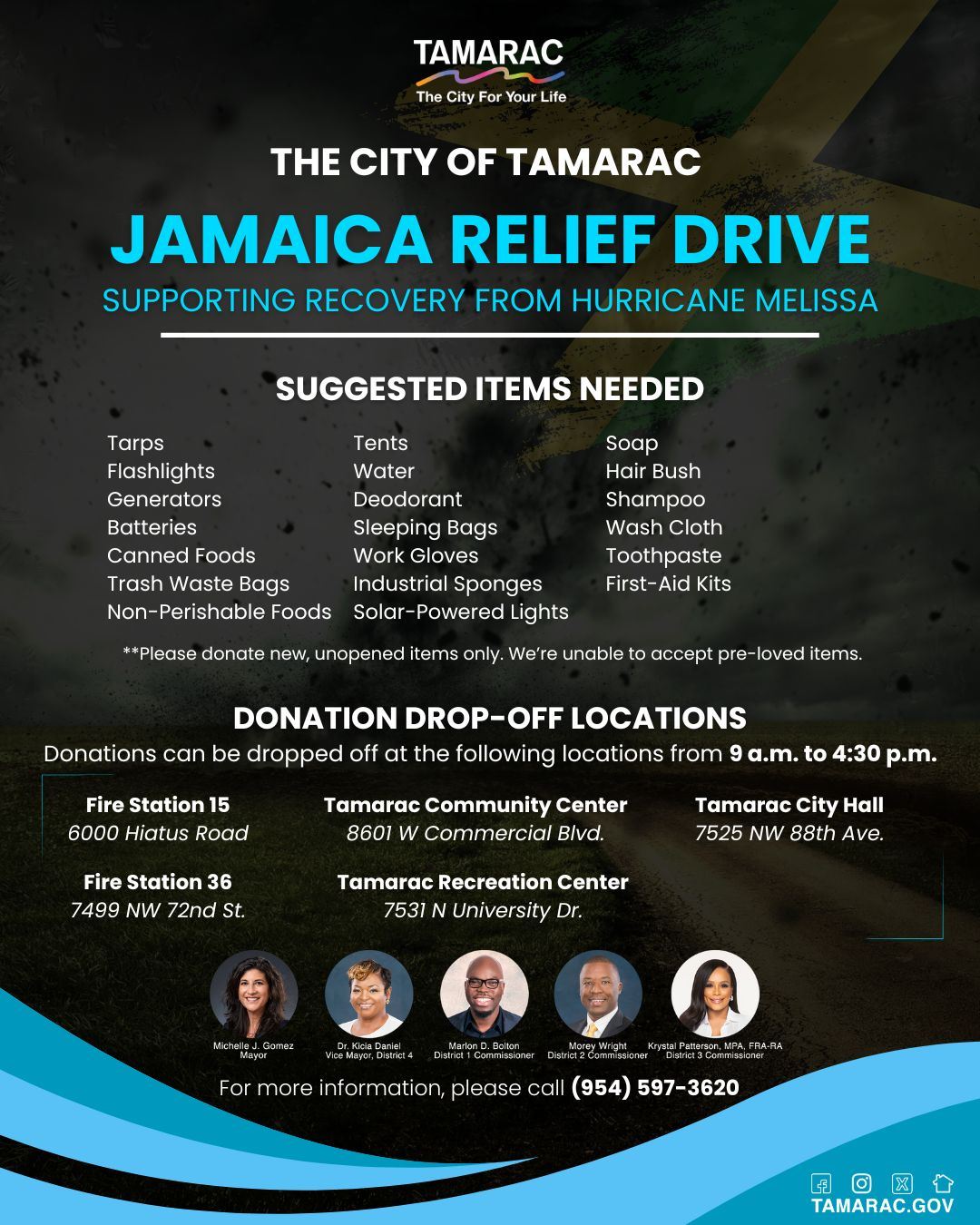 Jamaica Relief Drive Flyer