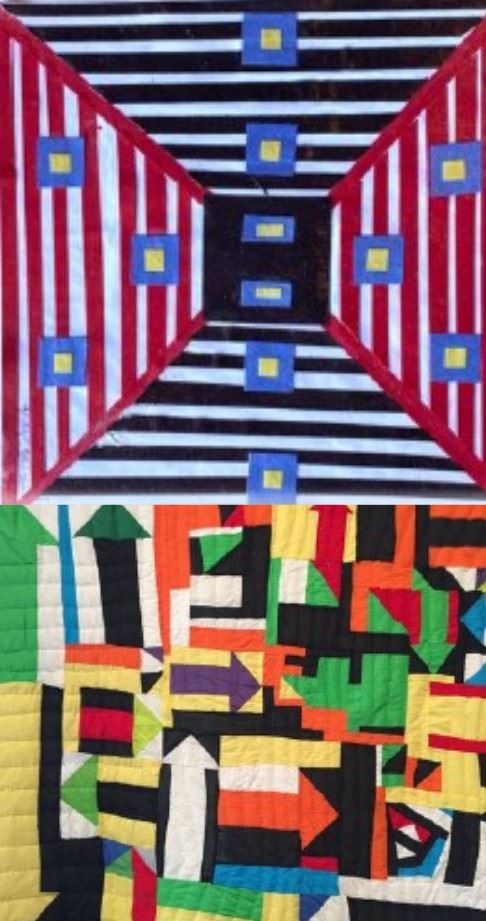 Image of two quilts to accompany story about how the underground railroad used quilts to communicate