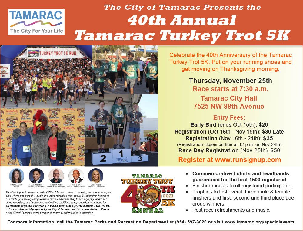 2021 Tamarac Turkey Trot 5K
