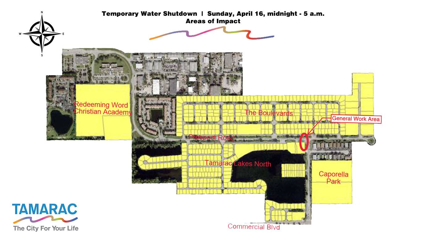 Temporary Water Shutdown along Prospect Road