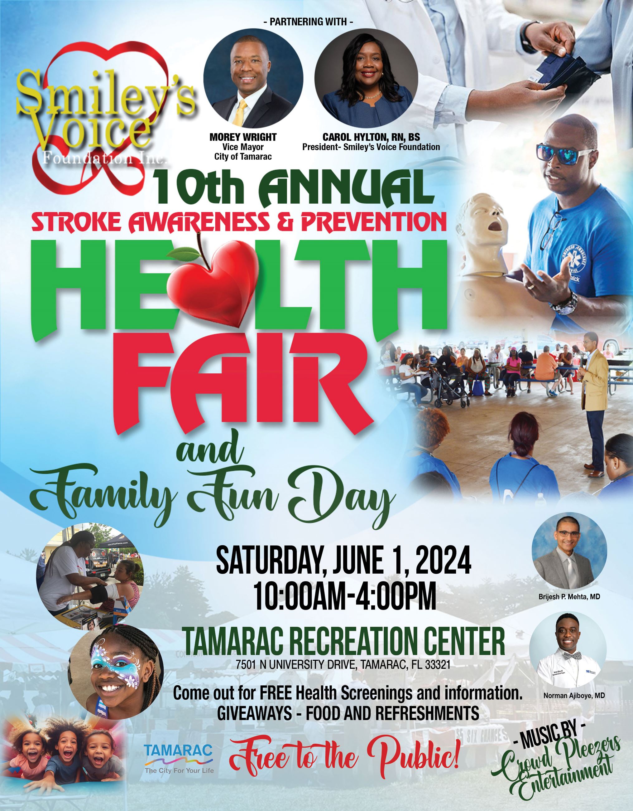  Stroke Awareness & Prevention Health Fair Flyer