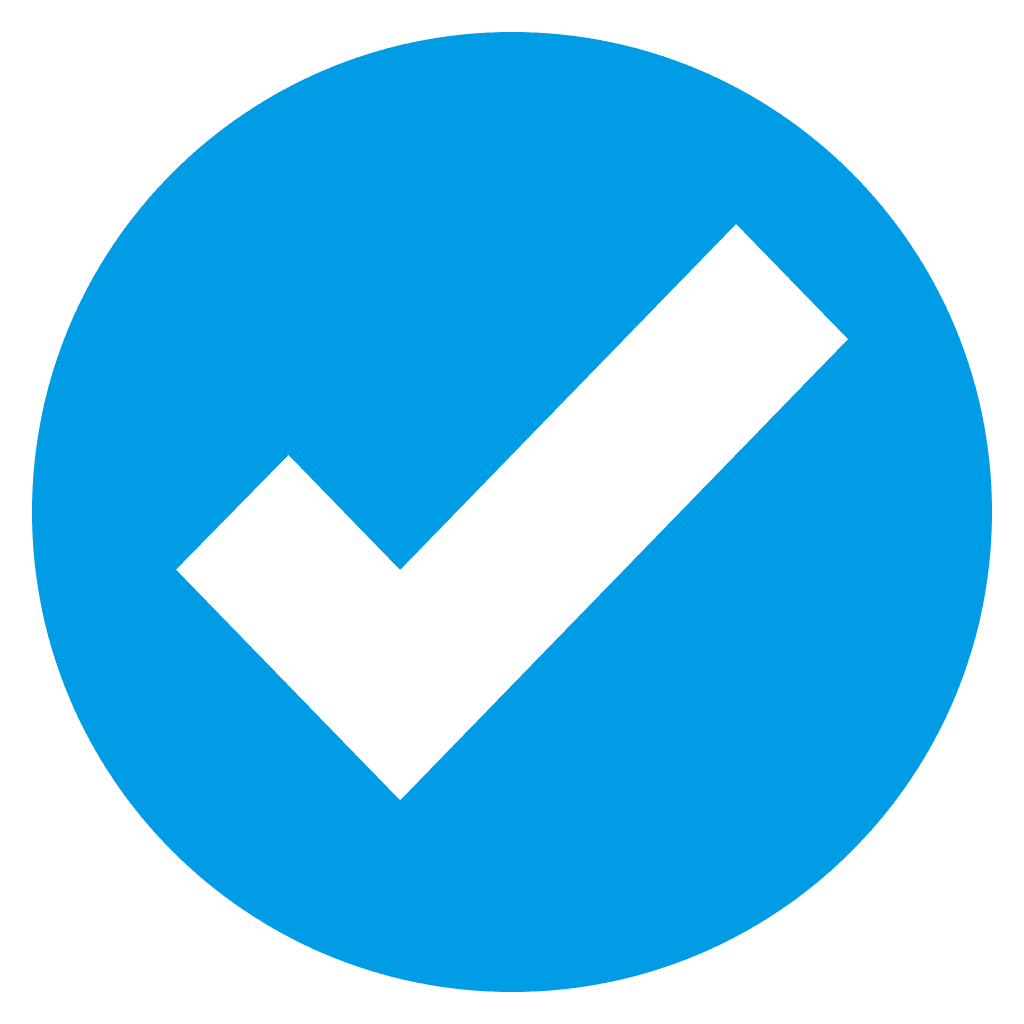 Light Blue Checkmark